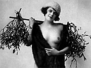 Several burlesque ladies showing their fine natural goods