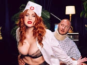 Horny nurse Maitland Ward fucks an easy target